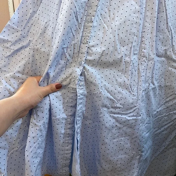 Pastel blue coquette style summer dress | polka dot - Picture 5 of 5